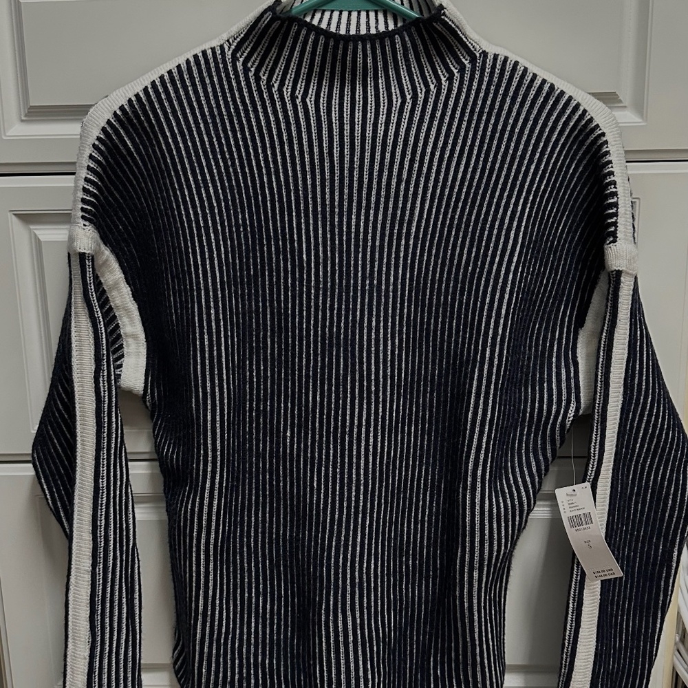 NWT Anthropologie striped mockneck sweater Small